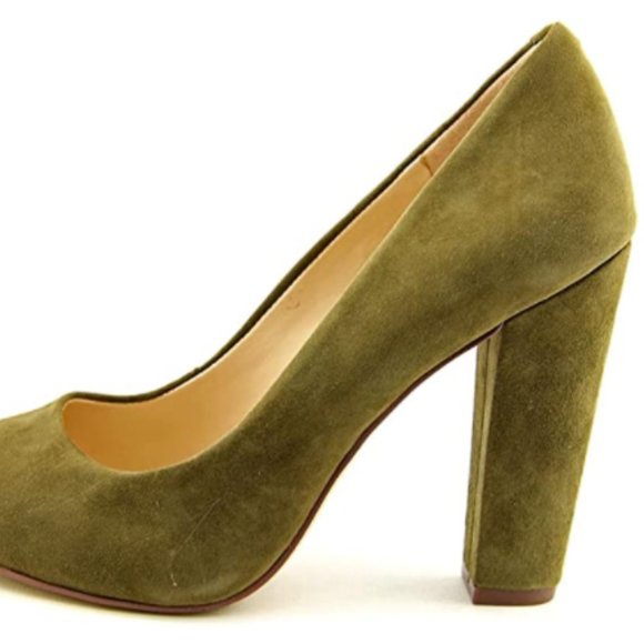 BCBGeneration Clarice Olive/Army Green Suede Pumps - Picture 4 of 10